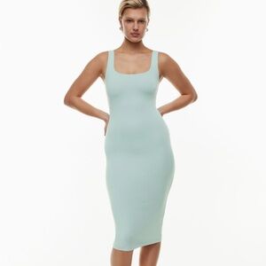 Aritzia- Babaton teal midi dress.